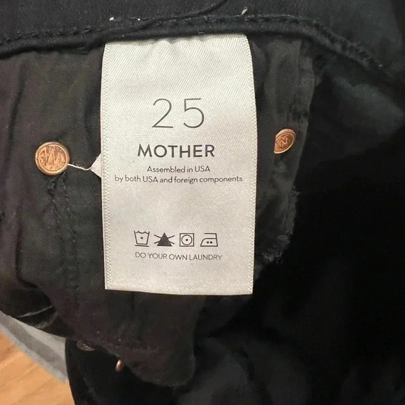 Mother Denim The Tripper Not Guilty (Black) Size 25 - Picture 8 of 8